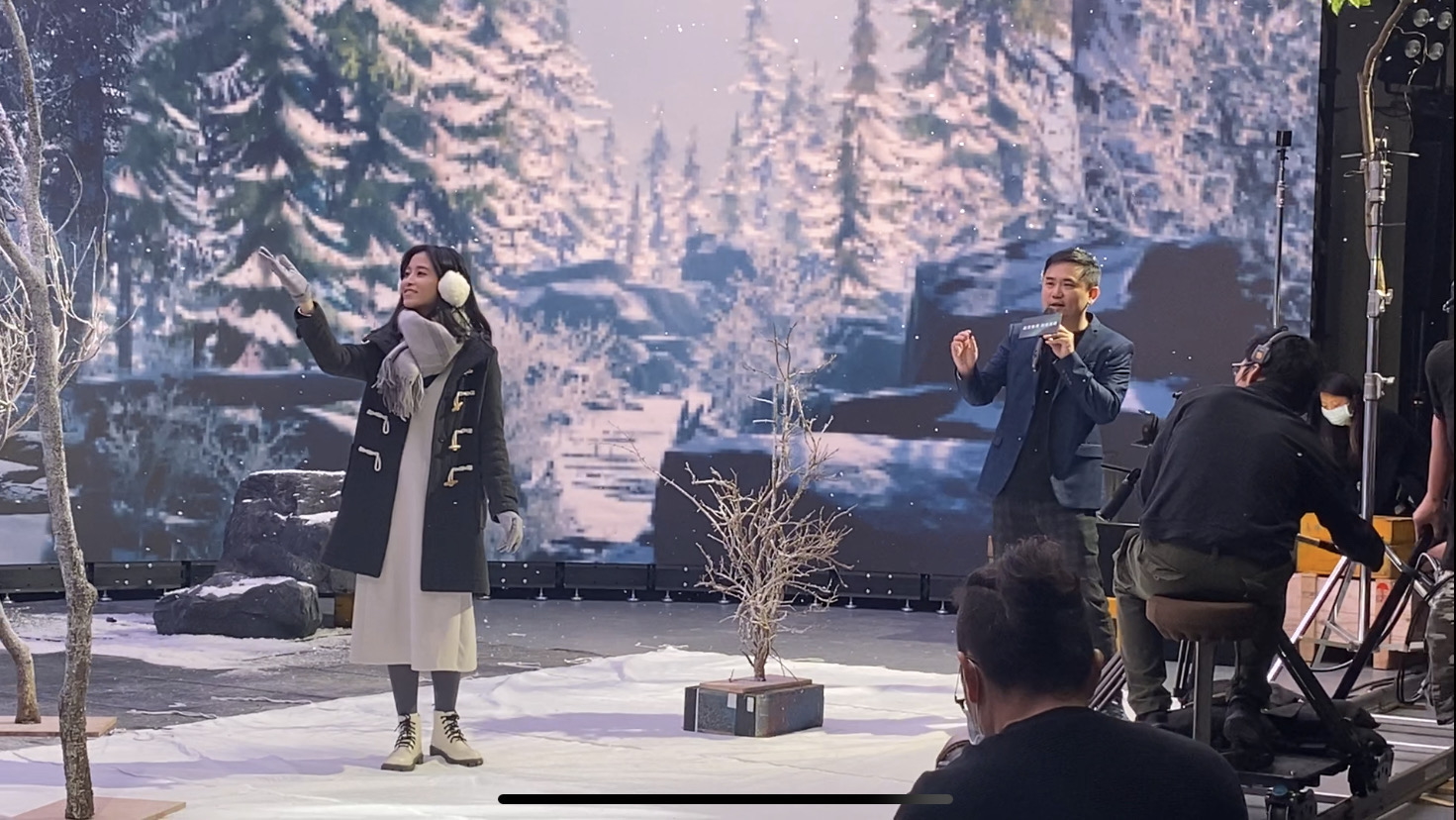 非凡娛樂以ALED先進顯屏技術，與金馬獎視覺特效團隊「再現影像」攜手合作打造LED虛擬攝影棚，提供沉浸式表演體驗，並精簡拍攝成本與時間