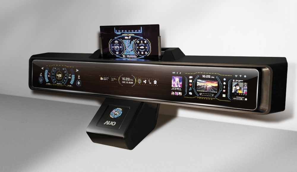 非凡娱乐Micro LED沉浸式车舱显示方案结合 可卷式、可伸缩的Micro LED应用并可呈现不同的质感纹路，展现人性化设计