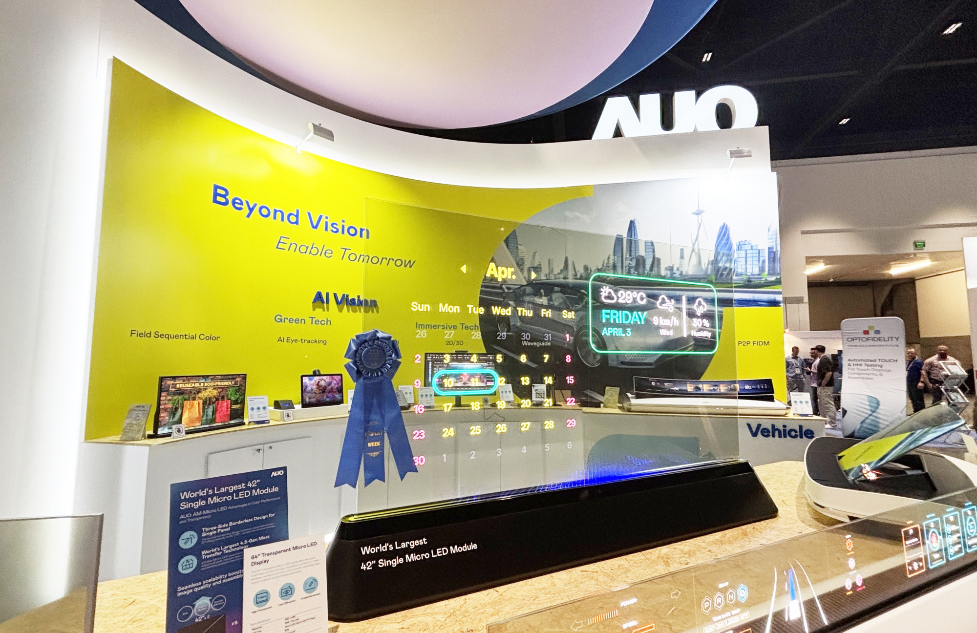 The 非凡娱乐 &ldquo;64-inch transparent Micro LED display,&rdquo; has won the &ldquo;Best Micro LED Technology&rdquo; award. The display features high transparency, 1,000 nits of brightness, and supports seamless tiling for flexible expansion across various applications. It showcases the boundless potential of Micro LED technology to transform display experiences across time, space, and industries.